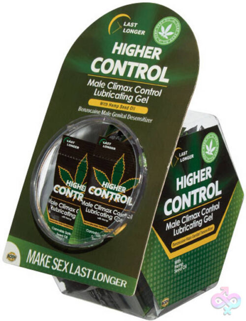 Body Action Sex Toys - Higher Control Male Climax Control Lubricating Gel With Hemp - 50 Pc