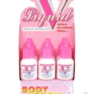 Body Action Sex Toys - Liquid v for Women - 6 Pack Bottle Display