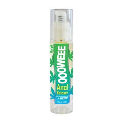 Oooweee Anal Relaxer Silicone Lubricant Plus Hemp by Body Action — 1.7 fl oz pump bottle