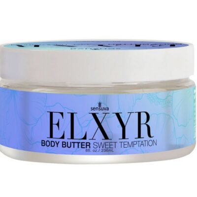 Sweet Temptations vanilla sugar body butter white jar by Sensuva