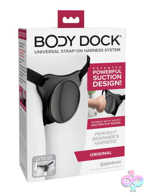 Discreet-Toys-Body-Dock-Original-Nu-Pdbd108-00 Body Dock Original Universal Strap-On Harness In Black Nylon By Pipedream Products