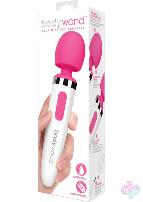 Bodywand Sex Toys - Bodywand Aqua Mini Silicone Rechargeable Massager - Pink
