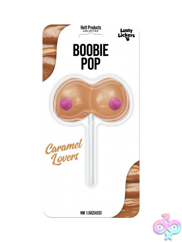 Discreet-Toys-Boobies-Pop-Caramel-Lovers-Nu-Hp-3528 Caramel-Flavored Boobie-Shaped Novelty Lollipop Candy By Hott Products