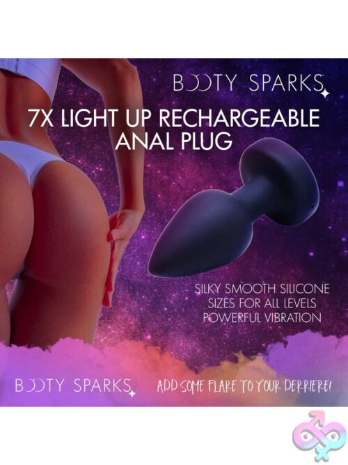 7X Light Up Rechargeable Anal Plug - Small - Image 7
