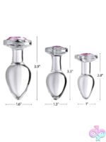 Pink Gem Glass Anal Plug - Image 6