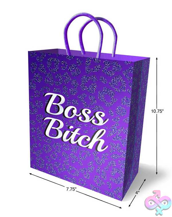 Discreet-Toys-Boss-Bitch-Gift-Bag-Purple-Lg-Lgp038 Boss Bitch Gift Bag - Purple - Image 1