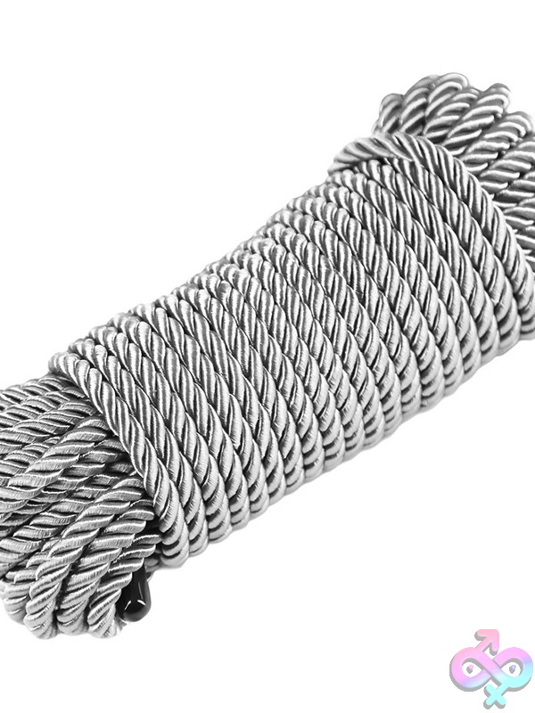 Discreet-Toys-Bound-50-Ft-Rope-Silver-Nu-Nsn-1300-11 Bondage Rope For Couples — Bound 50 Ft Rope By Ns Novelties In Silver
