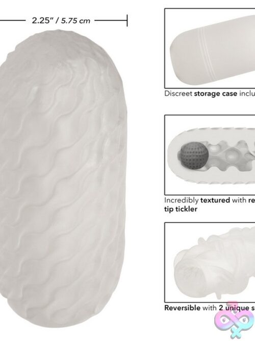 Boundless Reversible Squishy Ball Stroker – Smoke - Image 3