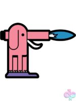 Box Brown Elephant Torch Pin – Pink - Image 2
