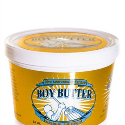 Boy Butter Gold 16 oz oil based personal lubricant jar by Boy Butter