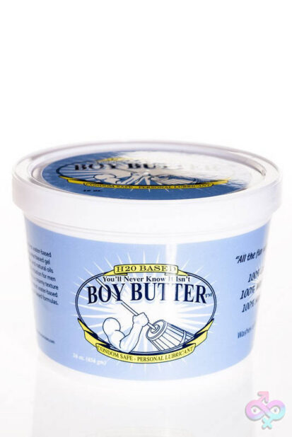 You'll Never Know It Isn't Boy Butter 16 oz 473ml Boy Butter H2O cream formula jar by Boy Butter