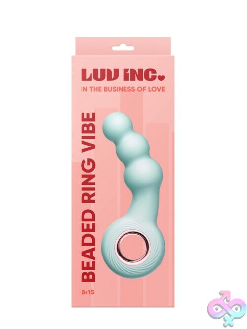 Beaded Ring Vibe Vibrating Anal Beads In Blue And Purple By Luv Inc