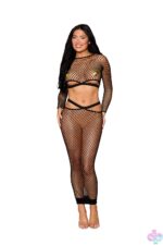 Bralette and Maxi Skirt Dmnd - One Size - Black