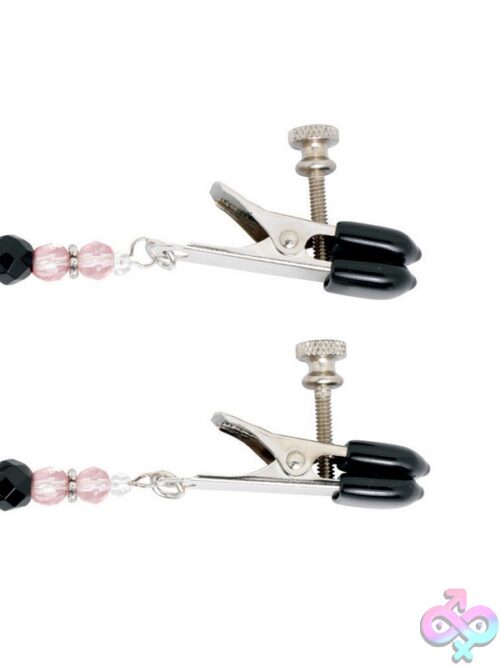 Broad Tip Adjustable Beaded Nipple Clamps - Image 2
