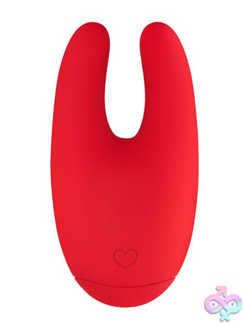 Mini Bunny Silicone Vibrator In Red By Luv Inc - Image 2