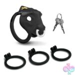 Bull Chastity Cage - Black - Image 2