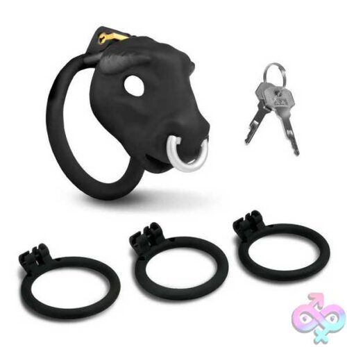 Bull Chastity Cage - Black - Image 2