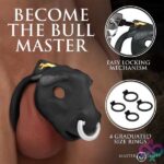 Bull Chastity Cage - Black - Image 3
