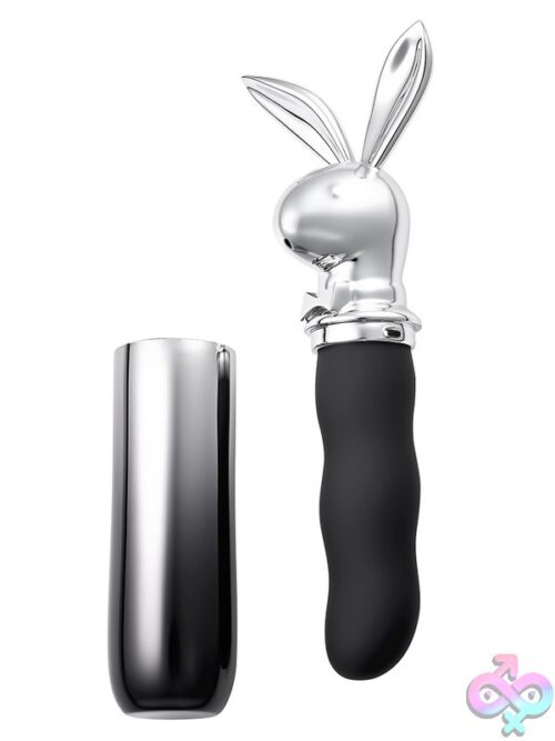 Bunny On The Go Travel Vibrator – Silver - Image 2