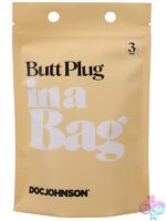Butt Plug In A Bag 3" Small Silicone Anal Plug – Black - Image 2