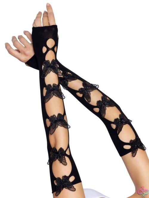 Butterfly Cut Out Arm Warmers - Image 2