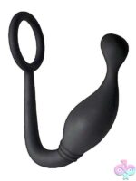 Butts Up P-Spot Cock Ring & Plug Black - Image 2