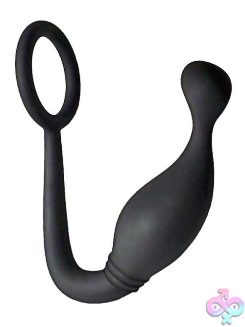Butts Up P-Spot Cock Ring &Amp; Plug Black - Image 2