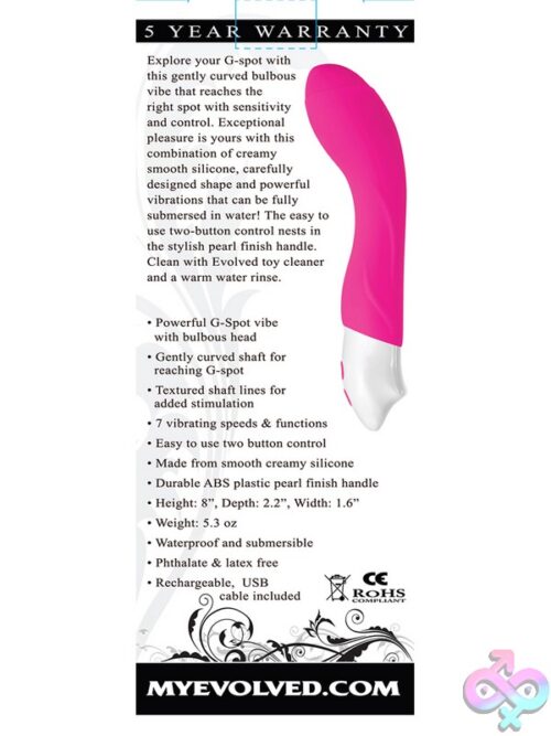 Buxom G Curved G-Spot Vibrator In Pink - Image 2