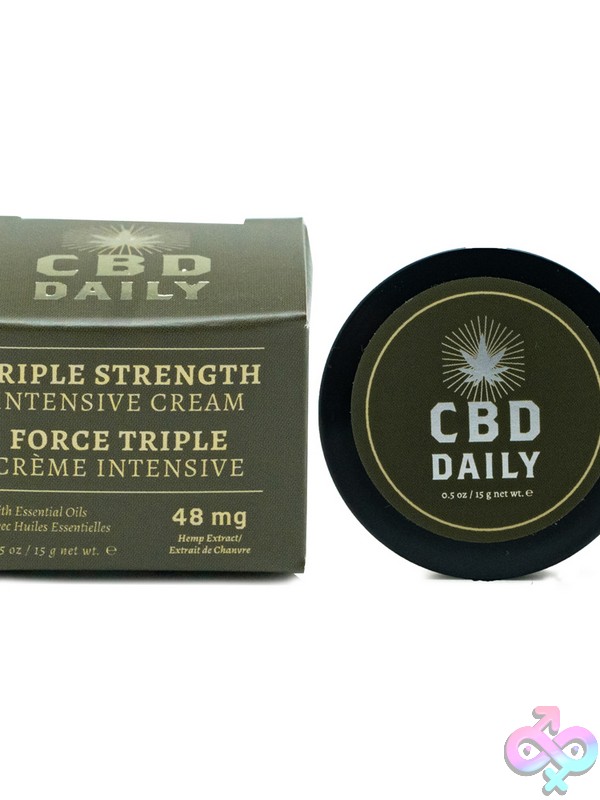 Discreet-Toys-Cbd-Daily-Intensive-Cream-Triple-Strength-50-Ml-Nu-Eb-Cbdccx050 Triple Strength Cbd Daily Intensive Cream In Black Packaging By Earthly Body
