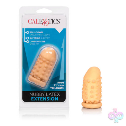CalExotics Sex Toys - 3 Inch Latex Extension - Nubby - Ivory