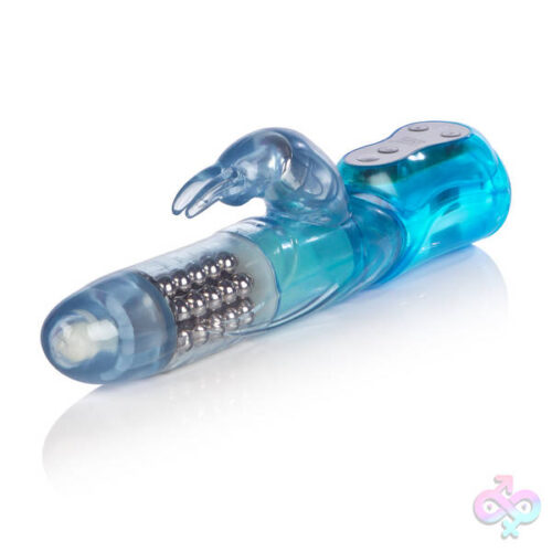 CalExotics Sex Toys - Advanced Waterproof Jack Rabbit 5 Rows of Beads - Blue