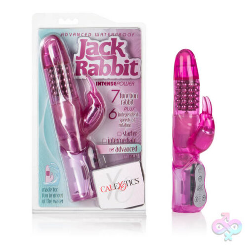 CalExotics Sex Toys - Advanced Waterproof Jack Rabbit 5 Rows of Beads - Pink