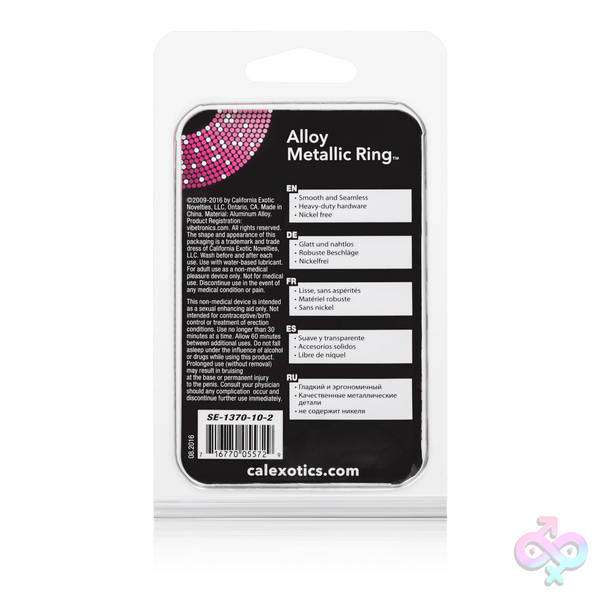 Alloy Metallic Ring - Medium CalExotics Sex Toys - Alloy Metallic Ring - Medium