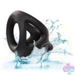 Alpha Liquid Silicone Dual Cage and Ring - Black Ring - Black - Image 11