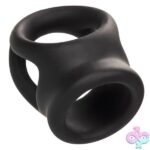 Alpha Liquid Silicone Dual Cage and Ring - Black Ring - Black - Image 3