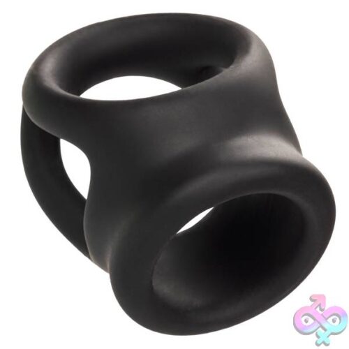 Alpha Liquid Silicone Dual Cage And Ring - Black Ring - Black - Image 3