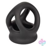 Alpha Liquid Silicone Dual Cage and Ring - Black Ring - Black - Image 4