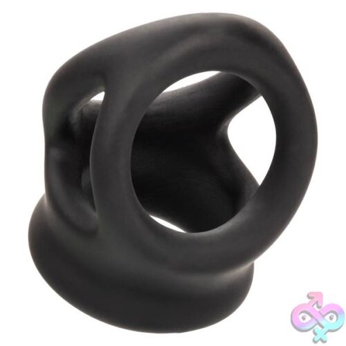 Alpha Liquid Silicone Dual Cage And Ring - Black Ring - Black - Image 5