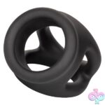 Alpha Liquid Silicone Dual Cage and Ring - Black Ring - Black - Image 6