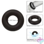 Alpha Liquid Silicone Prolong Medium Ring - Black - Image 6
