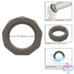 Alpha Liquid Silicone Prolong Prismatic Ring - Gray - Image 6