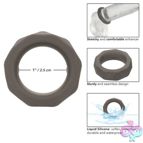 Alpha Liquid Silicone Prolong Prismatic Ring - Gray - Image 6
