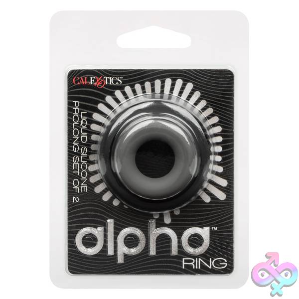 Discreet-Toys-Calexotics-Alpha-Liquid-Silicone-Prolong-Set-Of-2-Black-Gray-Se1491902 Alpha Liquid Silicone Prolong Set Of 2 - Black/Gray - Image 1