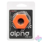 Alpha Liquid Silicone Prolong Sexagon Ring - Orange - Image 2