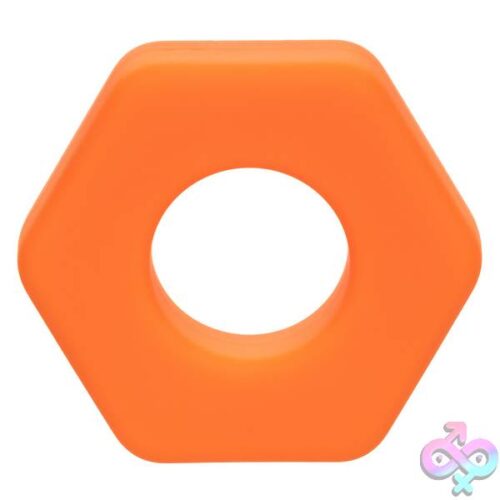 Alpha Liquid Silicone Prolong Sexagon Ring - Orange - Image 4