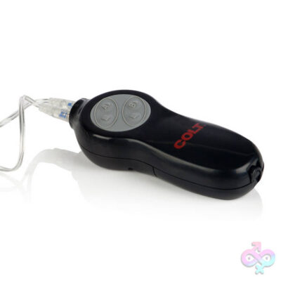 Colt 7 Function Twin Turbo Bullet by CalExotics in black — wired dual bullet vibrator