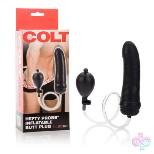 CalExotics Sex Toys - Colt Hefty Probe Inflantatable Butt Plug - Black