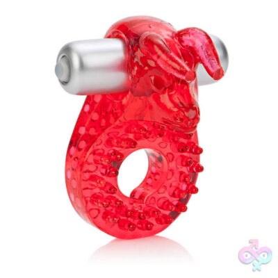 Couples Raging Bull vibrating cock ring by CalExotics in red