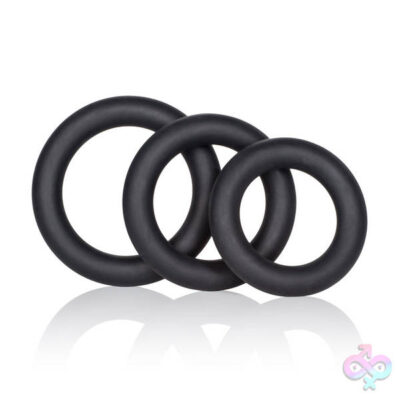 Dr Joel Kaplan Silicone Support Rings Black by CalExotics — 3-ring set