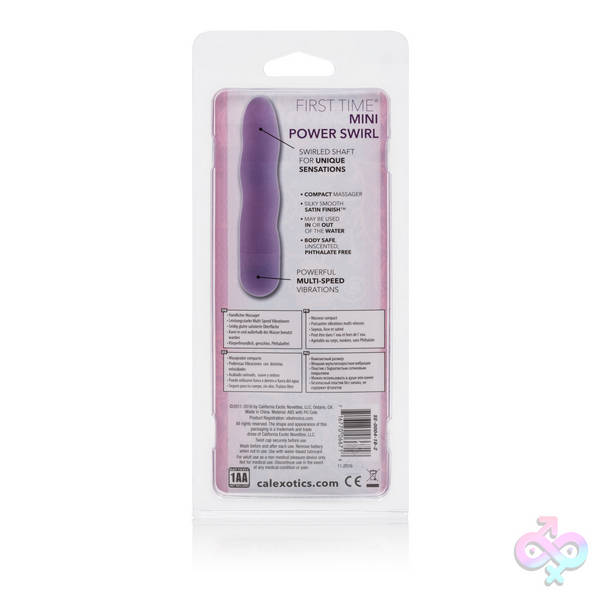 First Time Mini Power Swirl - Purple CalExotics Sex Toys - First Time Mini Power Swirl - Purple